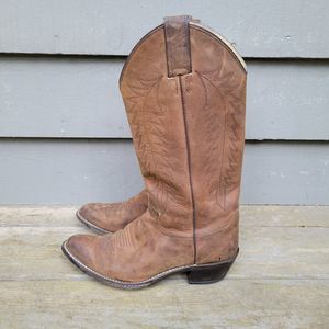 Justin L4934 Bay Apache Womens Brown Leather Cowboy Western Boots Size 7B